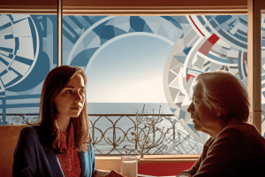 Mediation for English speakers in Israel - converstaion at beach cafe